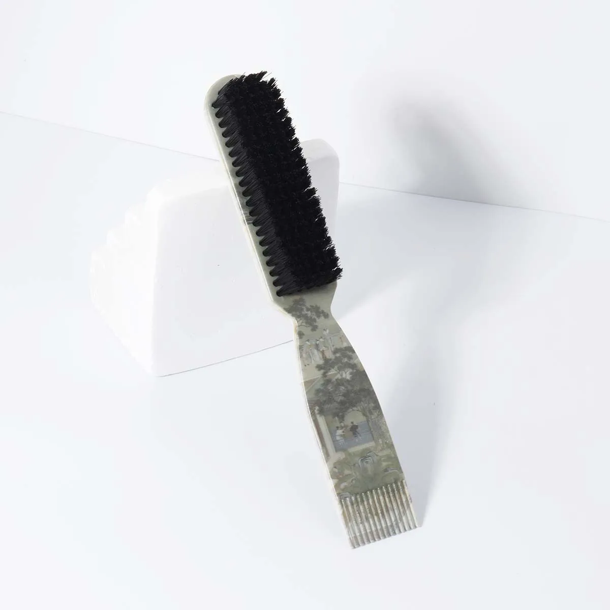 فرشاة إزالة غبار الرقبة لقص الشعر، أداة تصفيف الصالون لتنظيف اللحية، فرشاة حلاقة خاصة للشعر المستعار الحقيقي