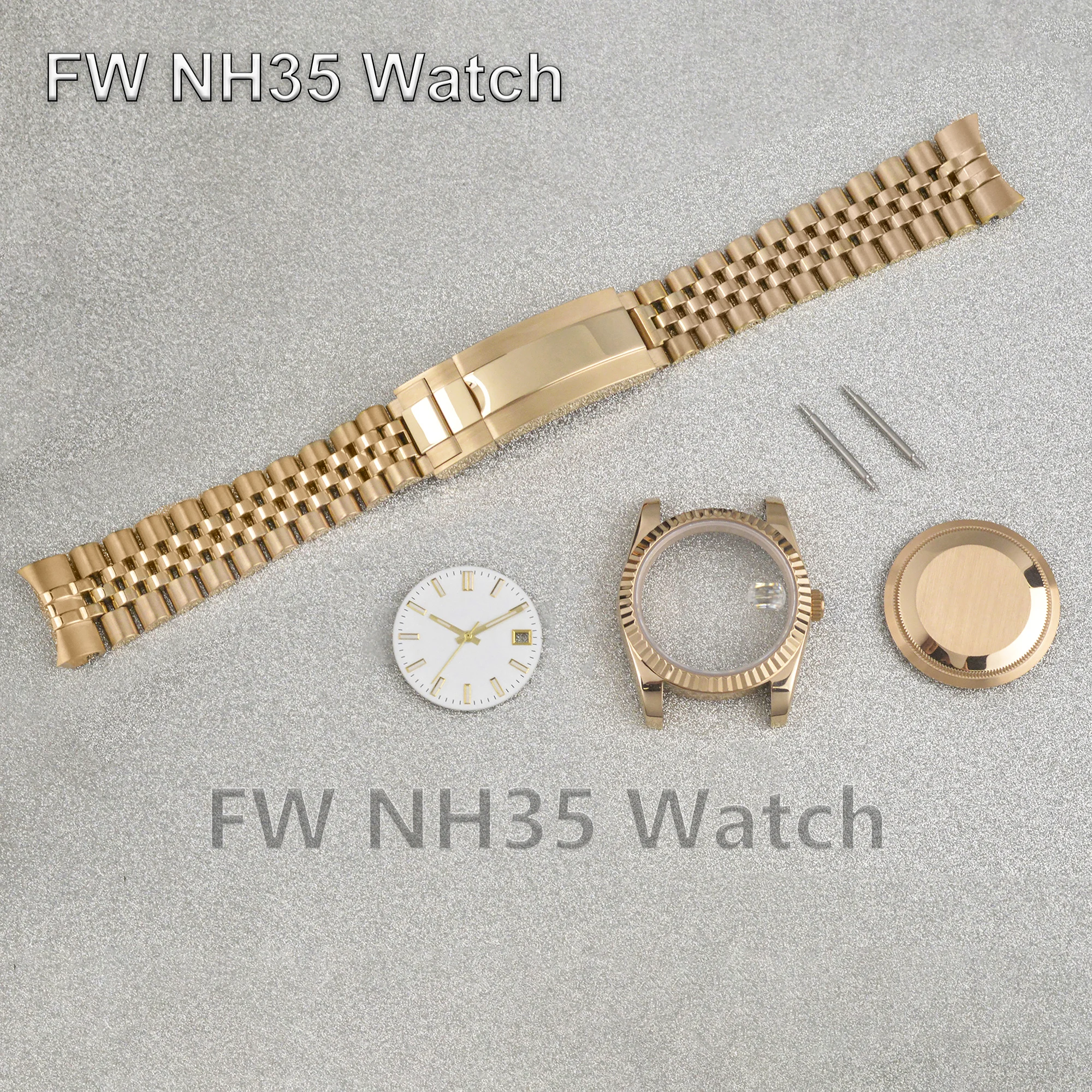 

36mm/39mm Case NH35 Case fit NH34/NH35/NH36 Automatic Movement Sapphire Glass Stainless Steel Watch Case for Datejust Watches