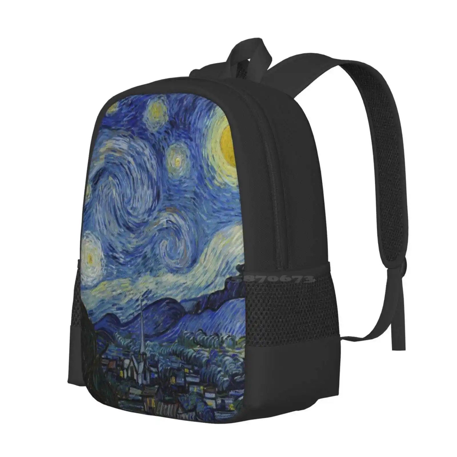 Vincent Van Gogh-Starry Night School Bags Travel Laptop Backpack Vincent Van Gogh Starry Night