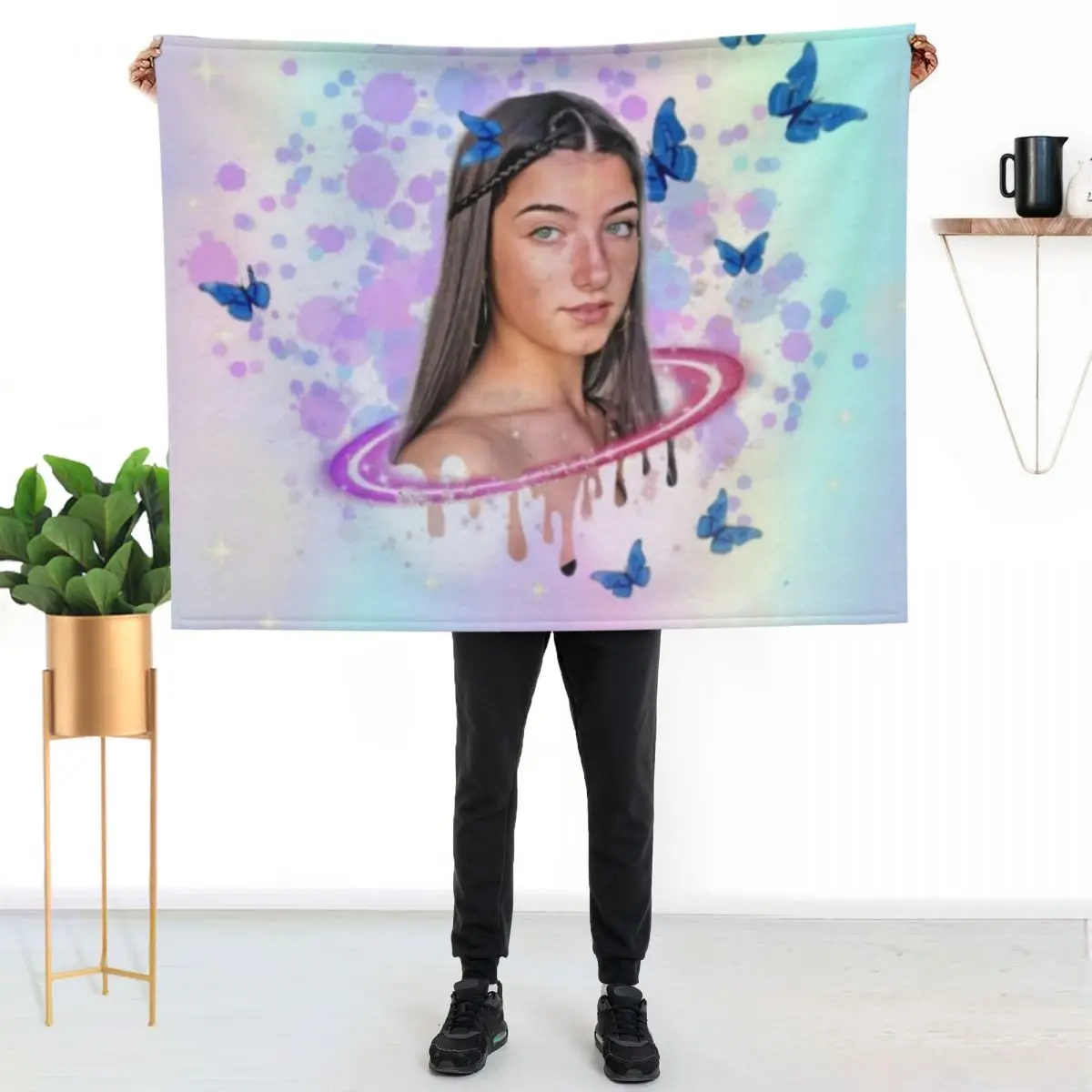 charlie damelio Throw Blanket Single Luxury Brand Thin Luxury Thicken Thermal valentine gift ideas Blankets