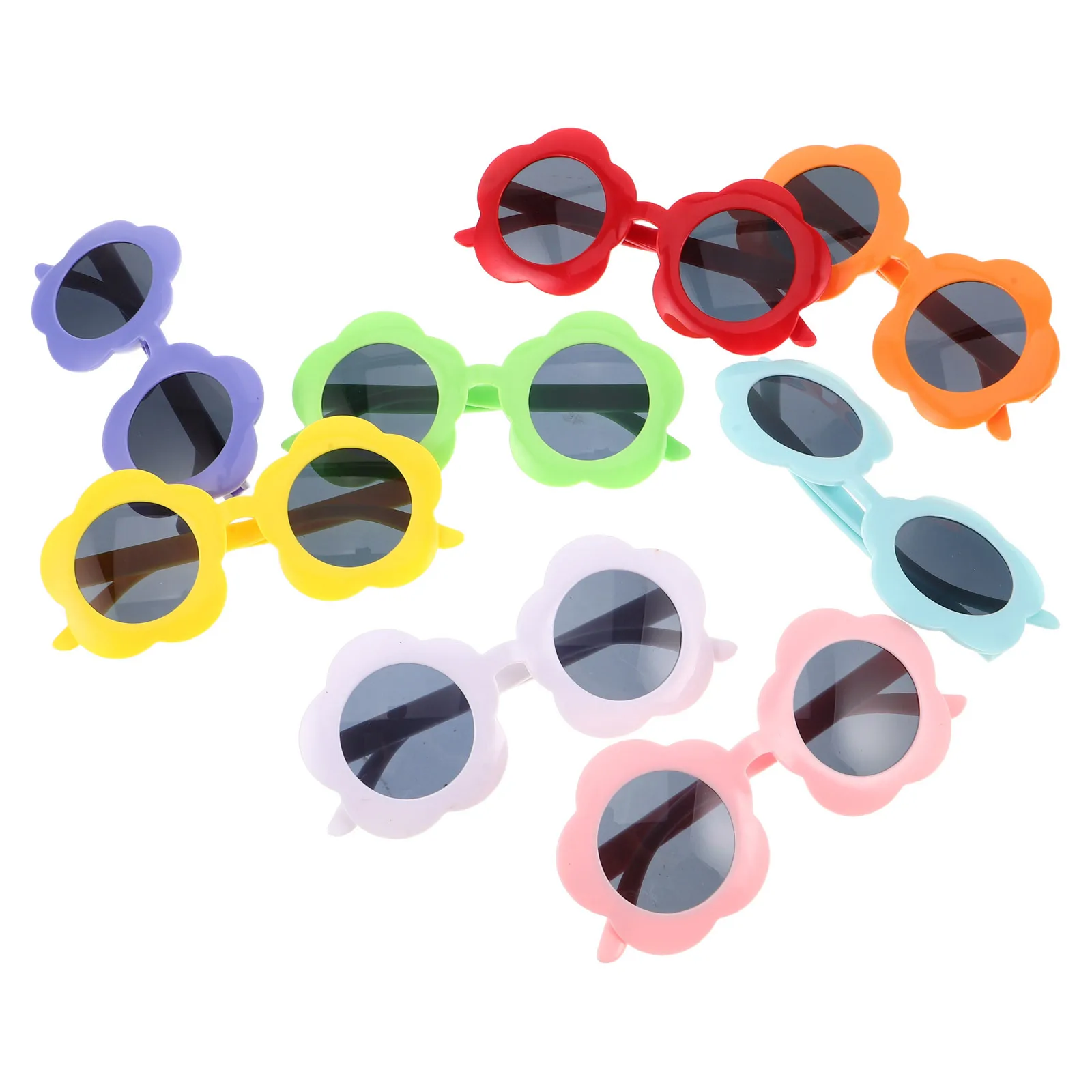 8 個のパーティー装飾メガネフラワーサングラスセット子供大人フェスティバルアイウェア小道具グローパーティー記念品マルディグラ誕生日