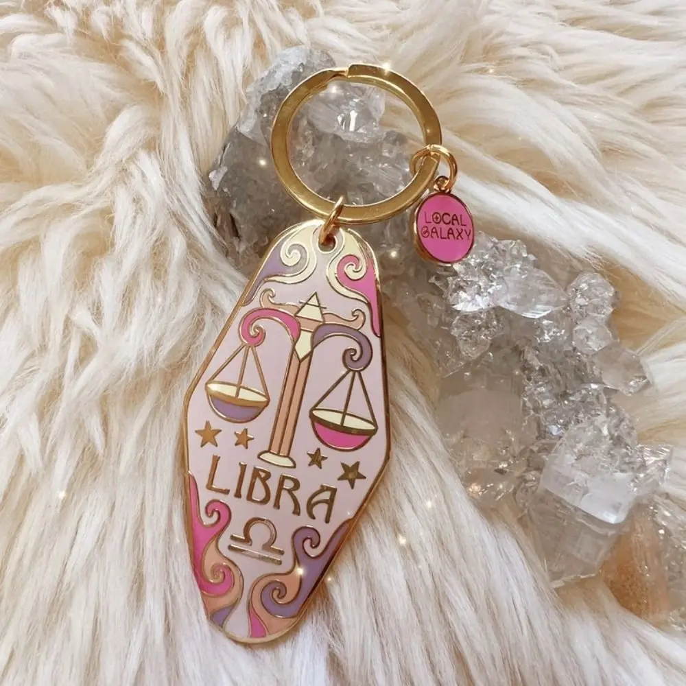 Aquarius Pisces Aries Zodiac Sign Keychain Taurus Gemini Cancer Leo Virgo Libra 12 Constellation Keychain Gifts