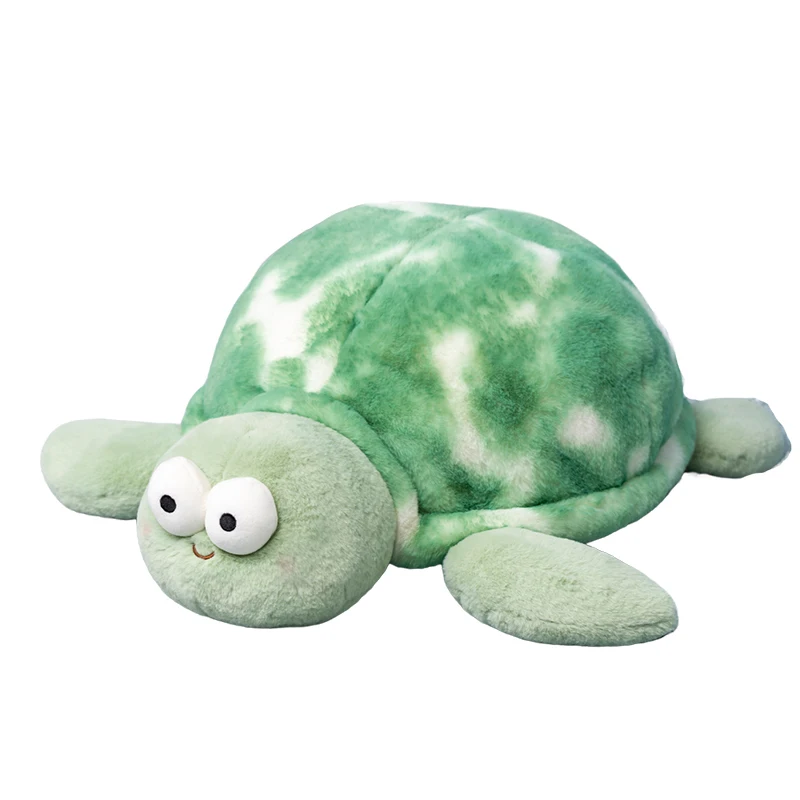 Peluche tortue piébalde aux grands yeux, 57/73cm, poupées en peluche, peluches coquillage, jouets doux pour enfants, décoration de la maison et de la chambre