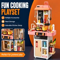 52-Piece Kitchen Toy Set, Educational Toys with Sound and Light Effects, Equipped with Various Realistic Kitchen Tools, Perfect for Parent-Child Interaction, Role-Playing Activities, and Holiday Gifts. 5