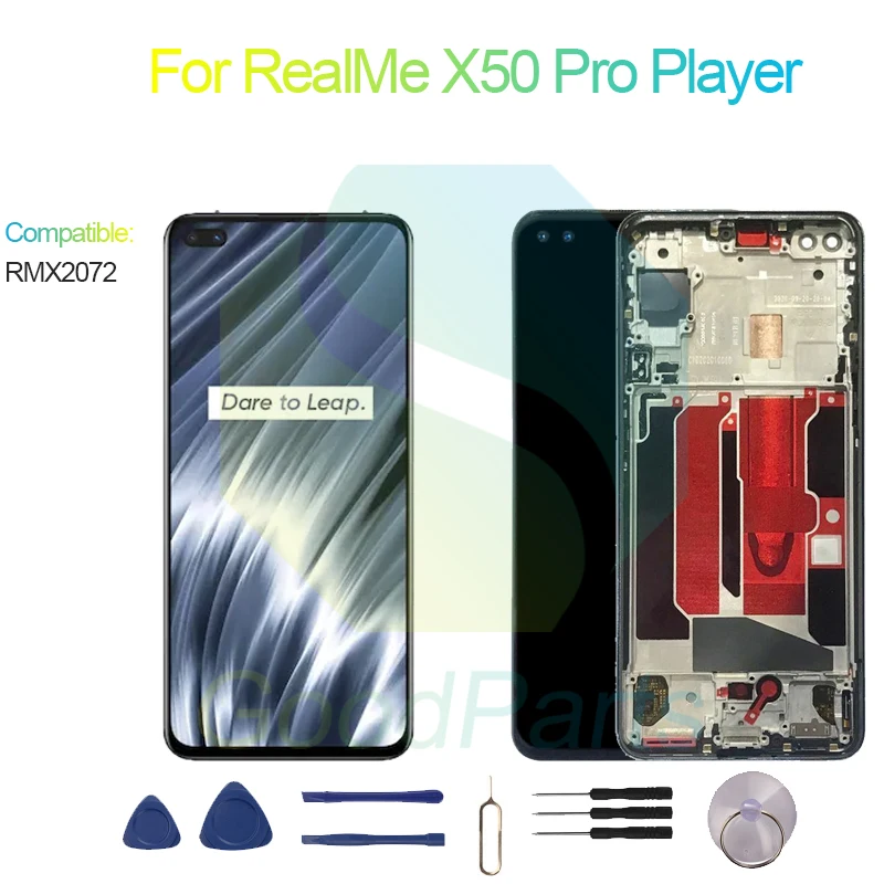 For RealMe X50 Pro Player Screen Display Replacement 2400*1080 RMX2072 X50 Pro Player LCD Touch Digitizer