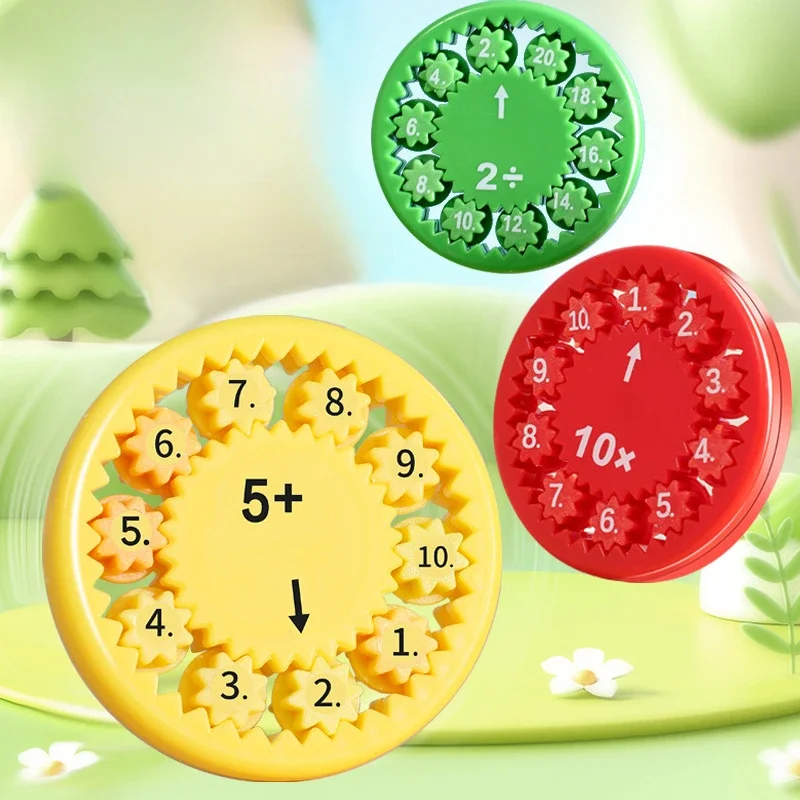 Intelligent Number Wheel Rotation Digital Fidget Spinner Child Learn Arithmetic Math Add Minus Multipli Division Party Favors