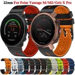 22mm Strap For Polar Vantage M M2 Silicone Watch Band For Polar Grit X Pro Titan/COROS APEX 2 Pro Bracelet Watchband Accessories