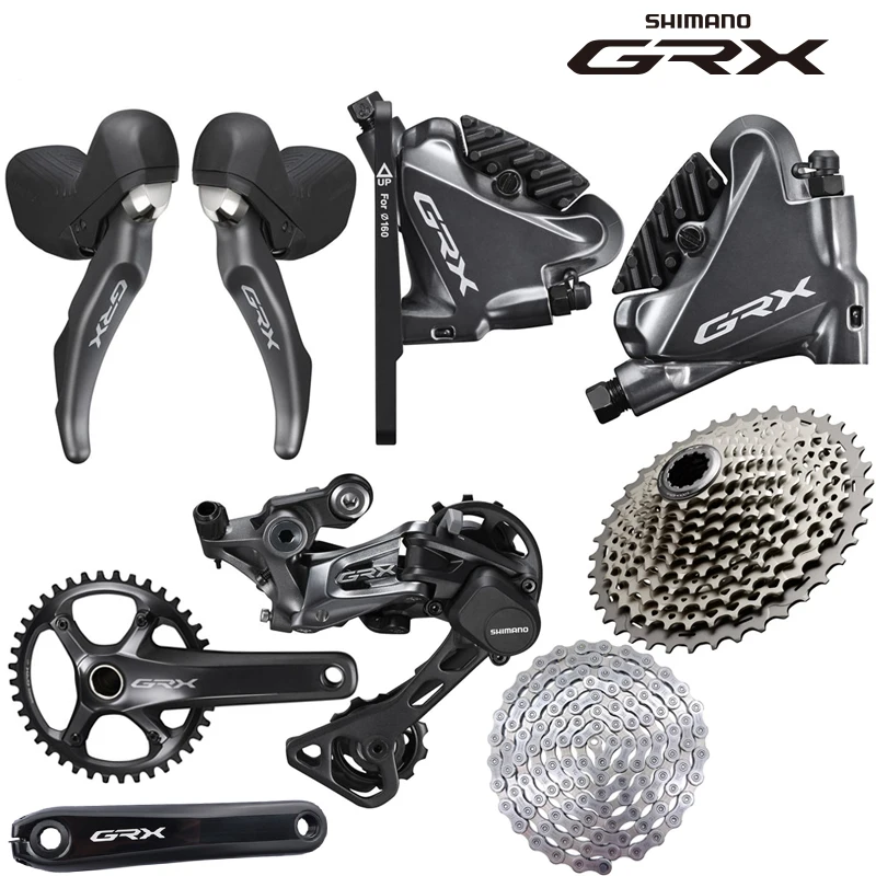 SHIMANO GRX RX810 1X11Speed Groupset ST-RX810 Shift Lever BR-RX810 Hydraulic Disc Brake Caliper Rear Derailleur Crankset 170MM