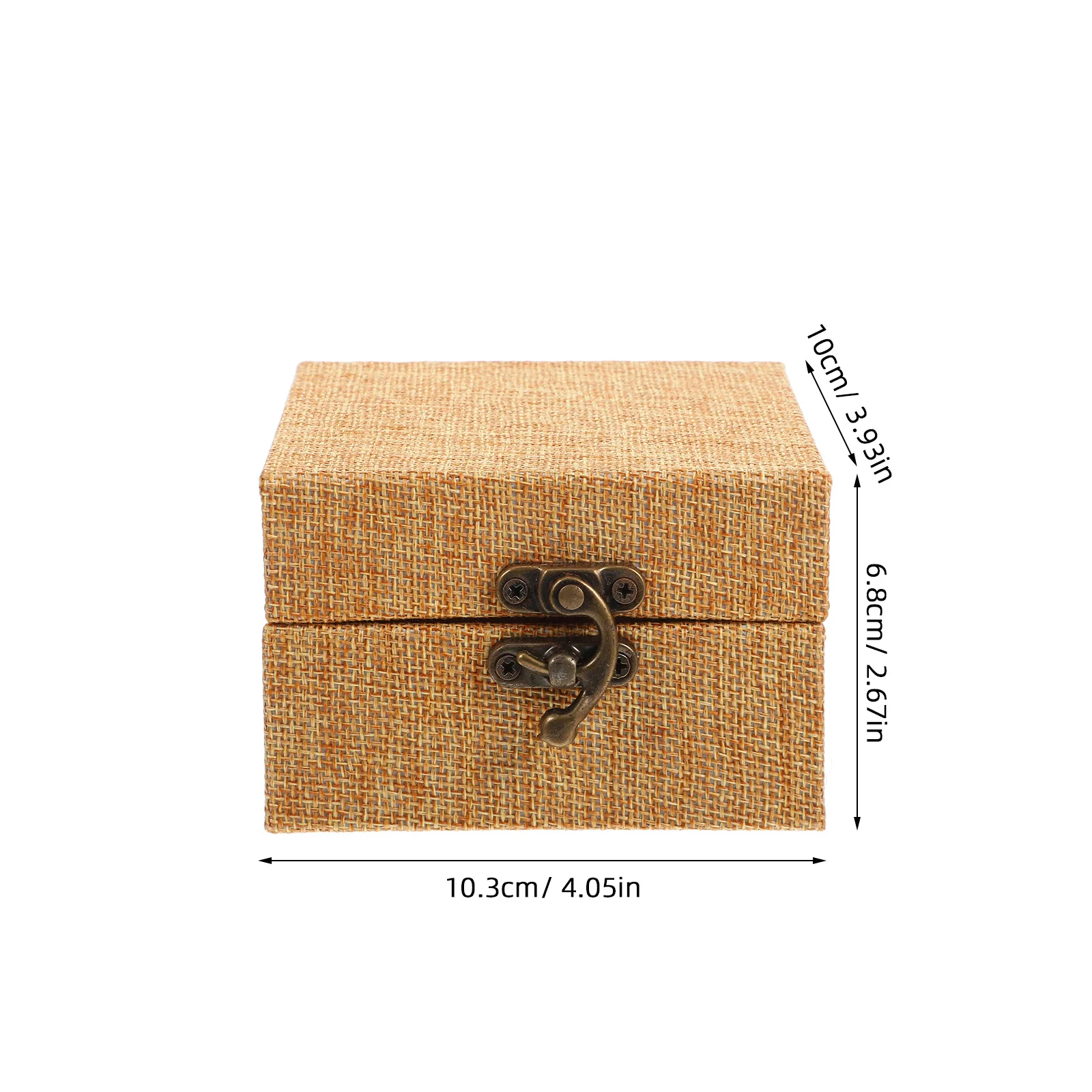 صندوق كنز خشبي صغير للبالغين مثالي مثل حامل وسادة الحبر ومنظم المجوهرات وحاوية تذكار فريدة من نوعها #4
