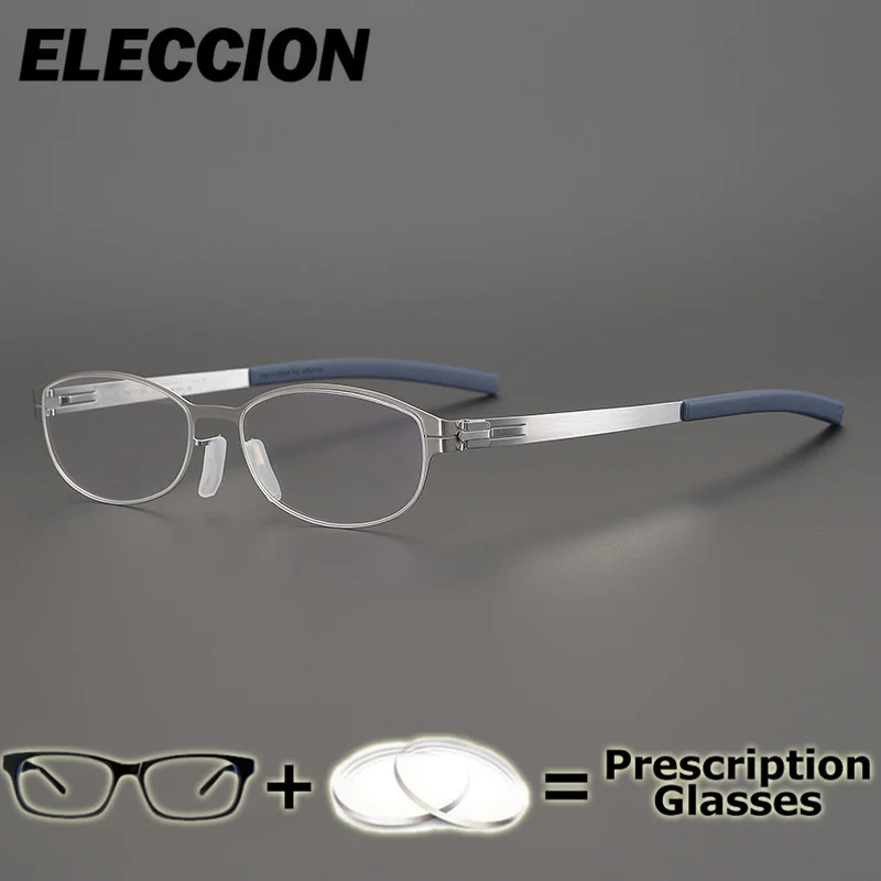 

ELECCION Prescription Glasses Presbyopia Myopia UltraLight Pure Titanium Women Men Flexible Optical Eyewear Multifocal Discount