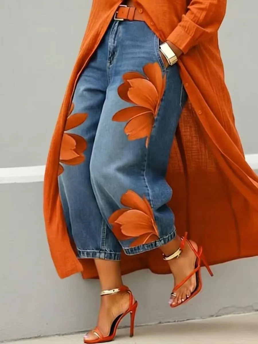 Thumbnail 2 - #73 Womens Wide Leg Denim Jeans Comparison Guide