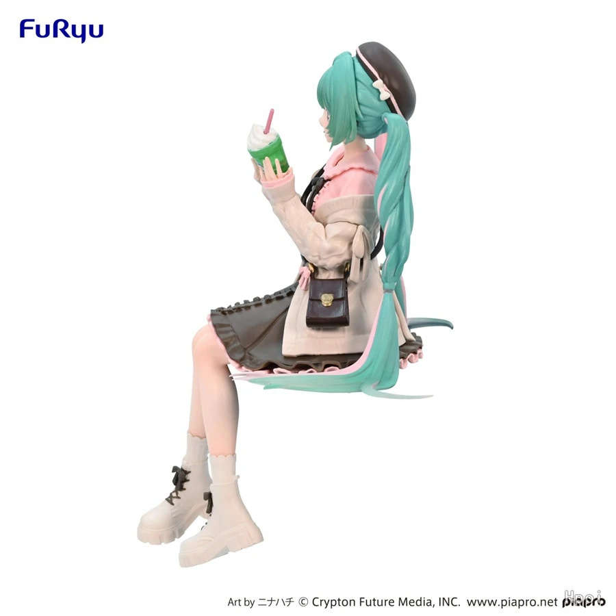 15 cm Hatsune Miku Anime Figuur Herfst Datum Miku Action Figure Kawaii Meisje Noodle Stopper Beeldje Computer Case Ornamenten Model