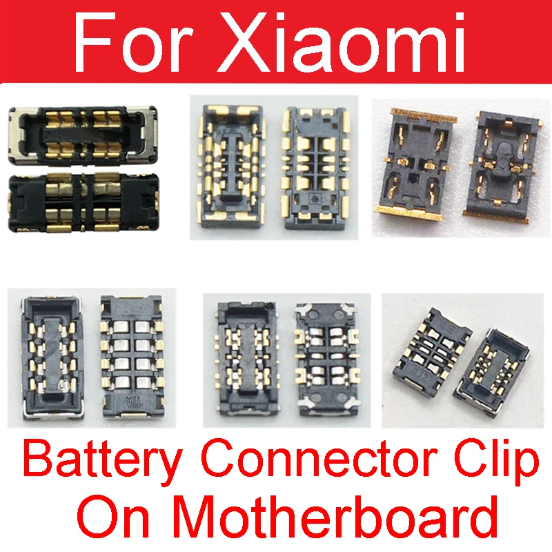 2pcs Battery FPC Connector Clip on MainBoard For Xiaomi Note 2 3 Mix 2S 3 Max 2 3 Mi F1 A1 A2lite For Redmi 6Pro on Motherboard