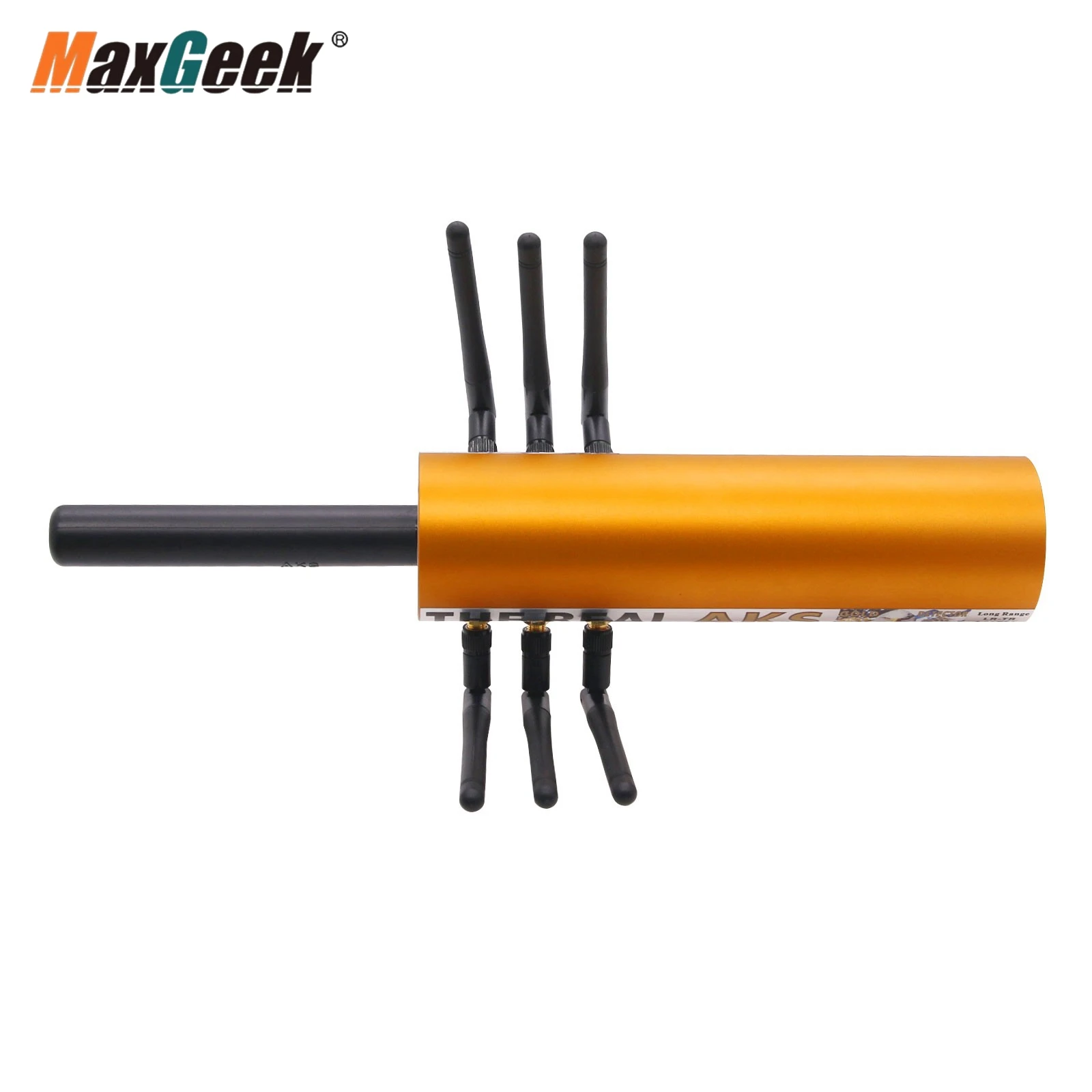 Maxgeek The Real AKS Metal Detector 14mLong Range Gold Detector 6 Antennas For Underground Detect Gold Silver Gem Diamond