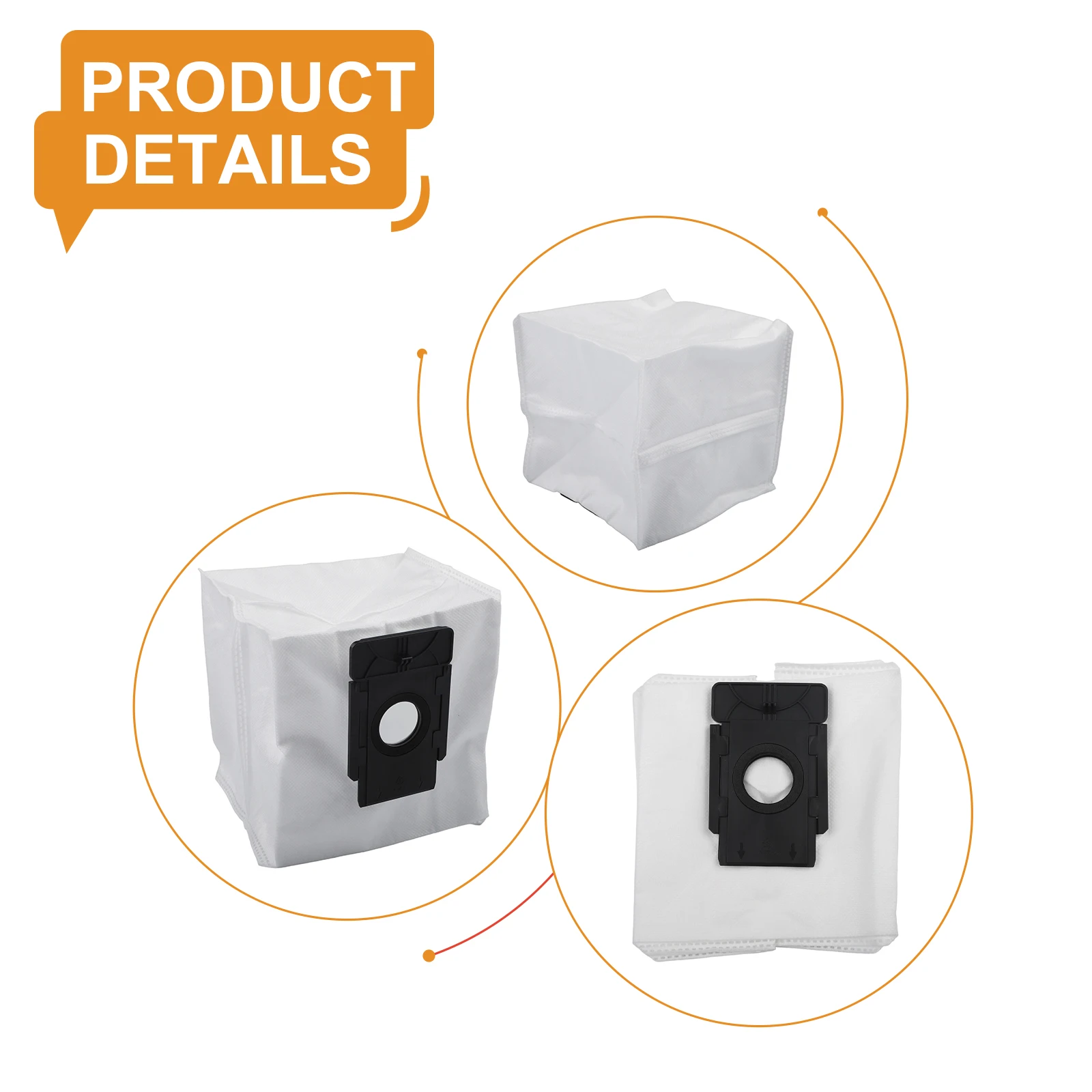 Easy Install Vacuum Cleaner Bags Bag Blower Efficient Filtration Garbage Bags Easy Installation Hygienic Floors Large Capacity
