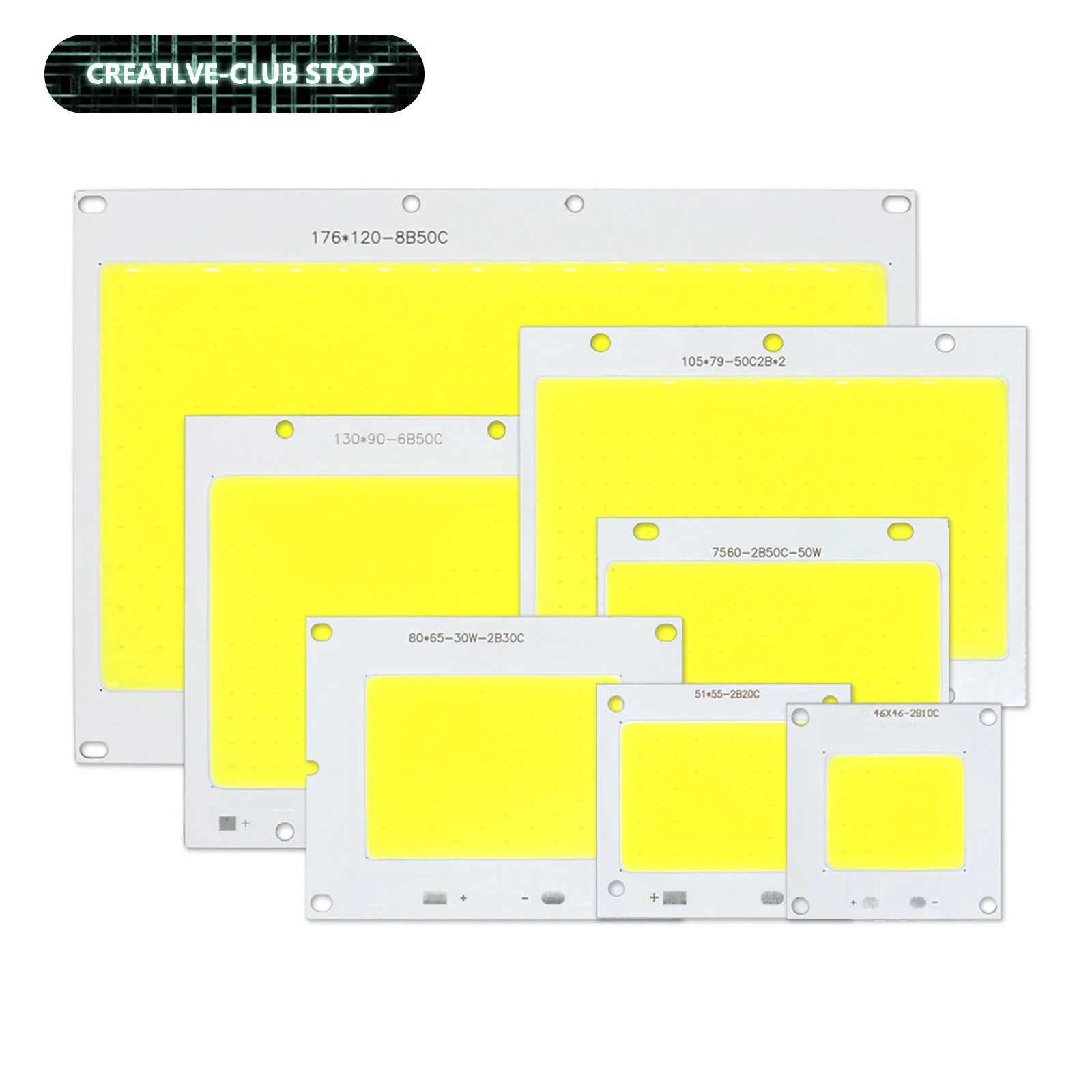 

LED COB Chip 10W 20W 30W 50W 100W 150W 200W Flood Panel Light LED Bulb Spotlight 250mA Cold White 6000-6500K Lighting Diode DIY