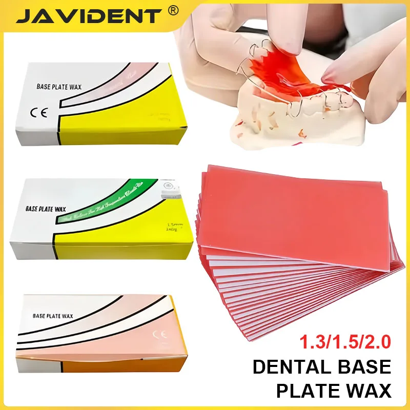 Fogli Di Cera Rossa Per Laboratori Dentali, Cera Modellabile Per Basi Di Protesi Morbide E Dure, Fogli Di Cera Rossa Per Forniture Da Laboratorio Odontoiatrico-image