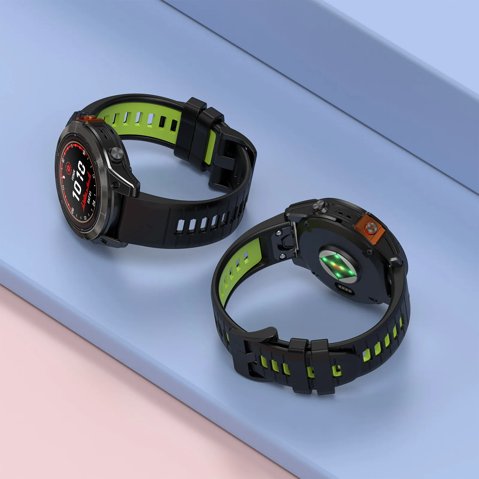 Garmin Fenix-スマートウォッチ用の20mmシリコンキャップ,Garmin fenix 7x pro 7 7s,7,サファイア,ソーラーストラップ,fenix 6x pro 5x3時間,gen2 marq,965に適しています