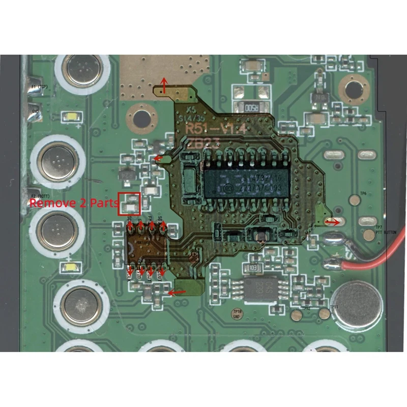 Imagem -03 - Chip e Crystal Oscillator Component Modificação Module v2 Fpc Versão para Quansheng Uv-k5 Si4732