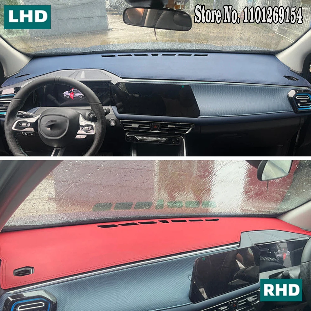 

PU Leather Dashmat Suede Dashboard Cover Pad Dash Mat Carpet Car Accessories For GAC Trumpchi GS3 2021 2022 2023 2024 2025 2026