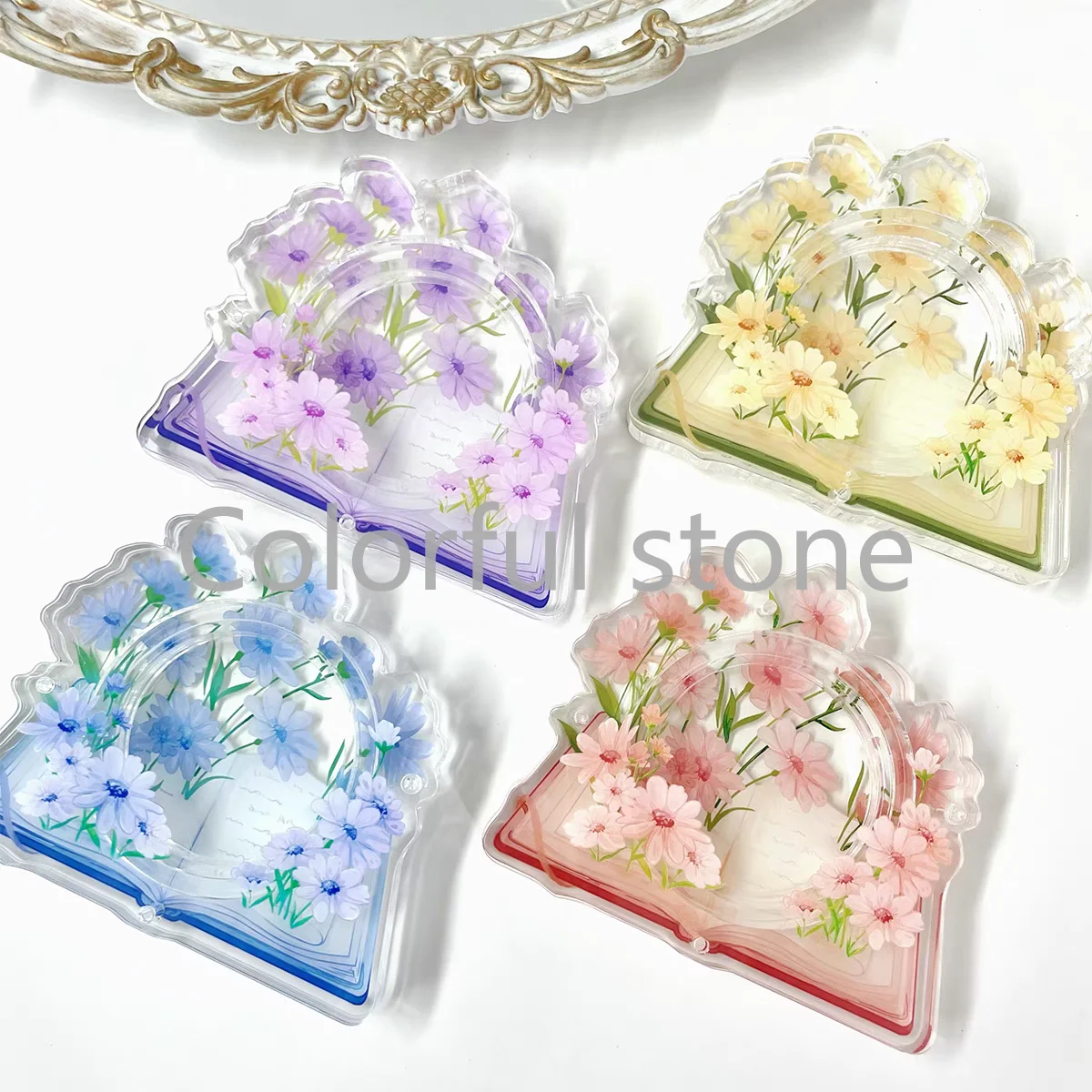 อะคริลิคอะนิเมะ Badge Display Rack ตกแต่งตู้โชว์สินค้าอิฐกล่องเก็บ 58 65 75 มม.ไม่มี Badge