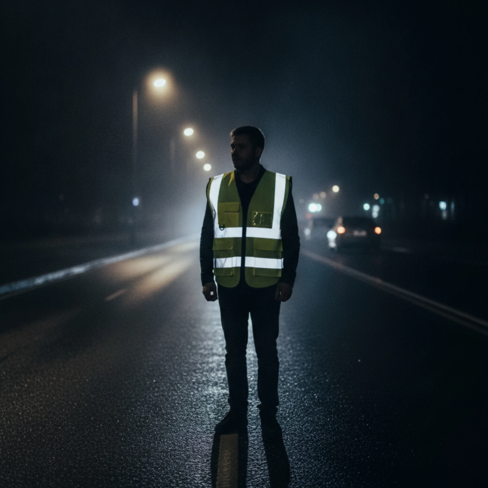 Reflective Safety Vest with Pockets Multi-Pocket Reflective Safety Vest with Zipper for All Genders Skin-Friendly