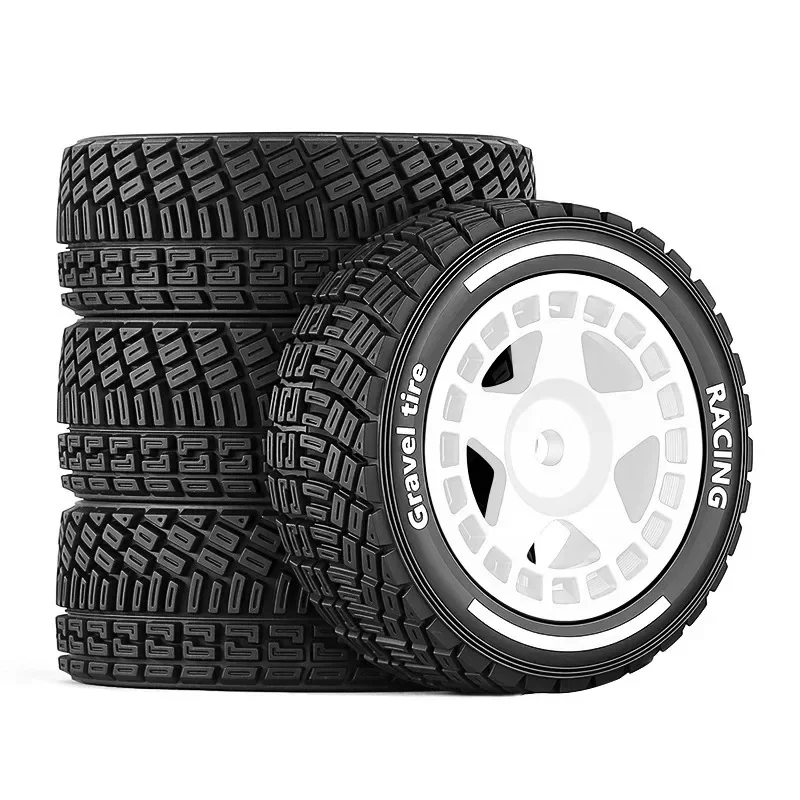 1/14 Scale Tires for MJX 14301 14302 14303 14304 On-Road & Rally Car Compatible