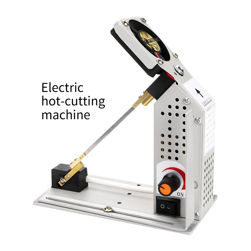 Electric Hot Cutting Machine Small Manual Table Top with Adjustable Heat for Nylon Rope Webbing Satin Ribbon Label Fabric