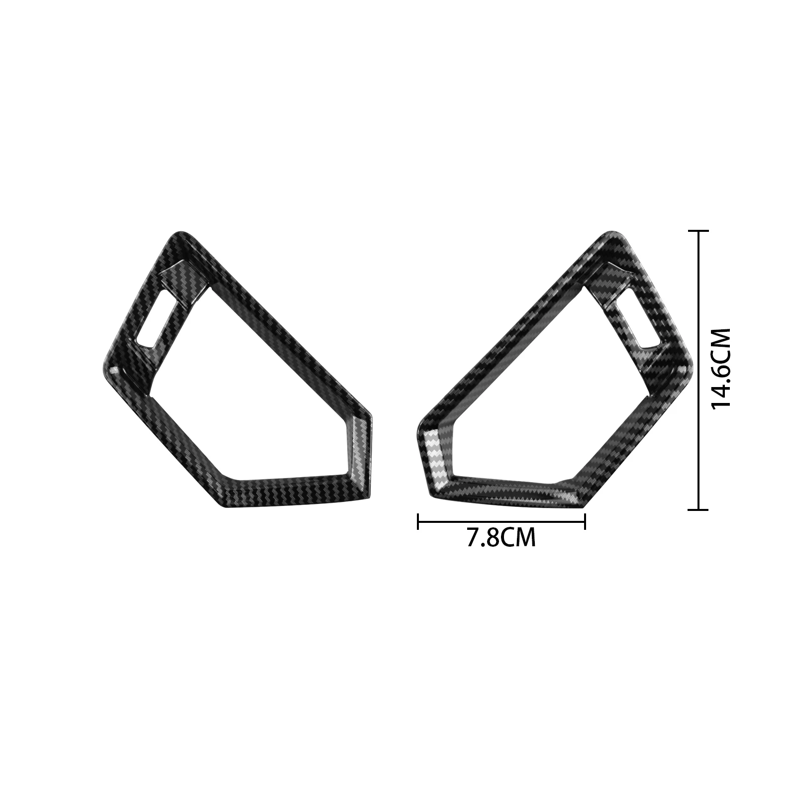 2pcs Carbon Fiber Side Air Conditioning Vent Outlet Cover Trim Sticker For BMW 3 Series G20 G28 2019-2020 Auto Accessories - Image 2