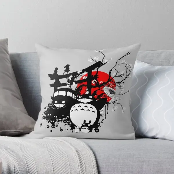 

Japan Spirits Printing Throw Pillow Cover Fashion Sofa Decorative Car Fashion Square Cushion Pillows not include One Side