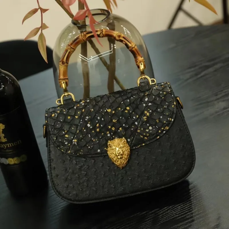 

Elegant Women Crossbody Bag Luxury Designer Leather Handbag Classic Shoulder Bag Vintage Fashion Tote