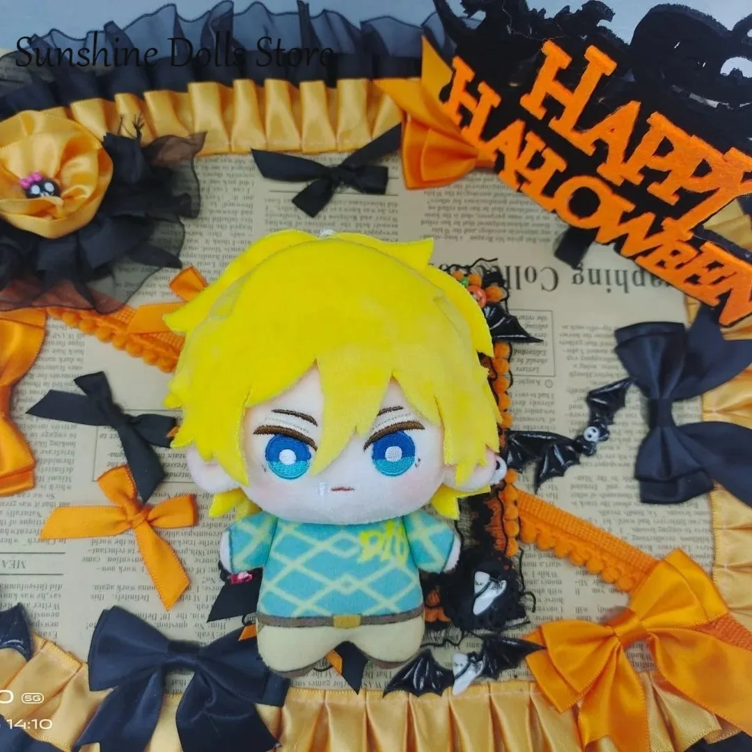 10CM Anime Dio Diego Brando poupée Anime Figure en peluche coton peluche jouet marionnette Cosplay Kawaii pendentif mascotte cadeaux de noël
