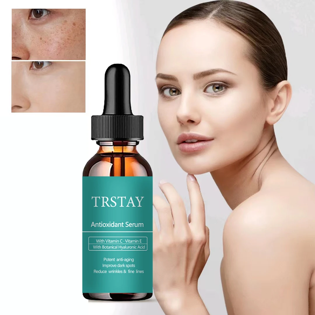 TRSTAY Antioxidant serum Using Vitamin C · Vitamin E Using plant hyaluronic acid Strong anti-aging and improving black skin Sp