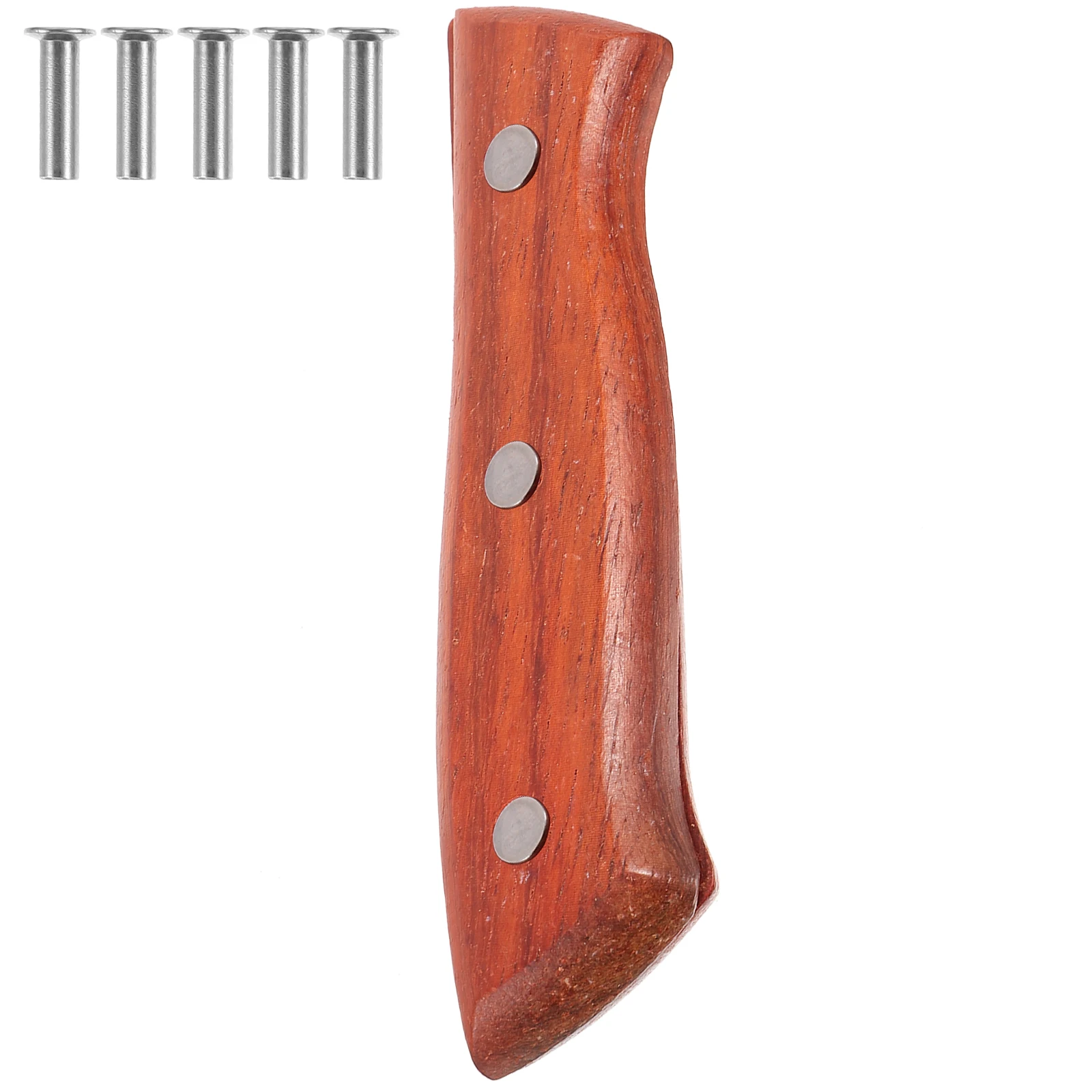 

Handle Accessories Kitchen Knife Replacement Grip Red Pear Wood Practical Lightweight Non Slip Comfortable Chef Tool