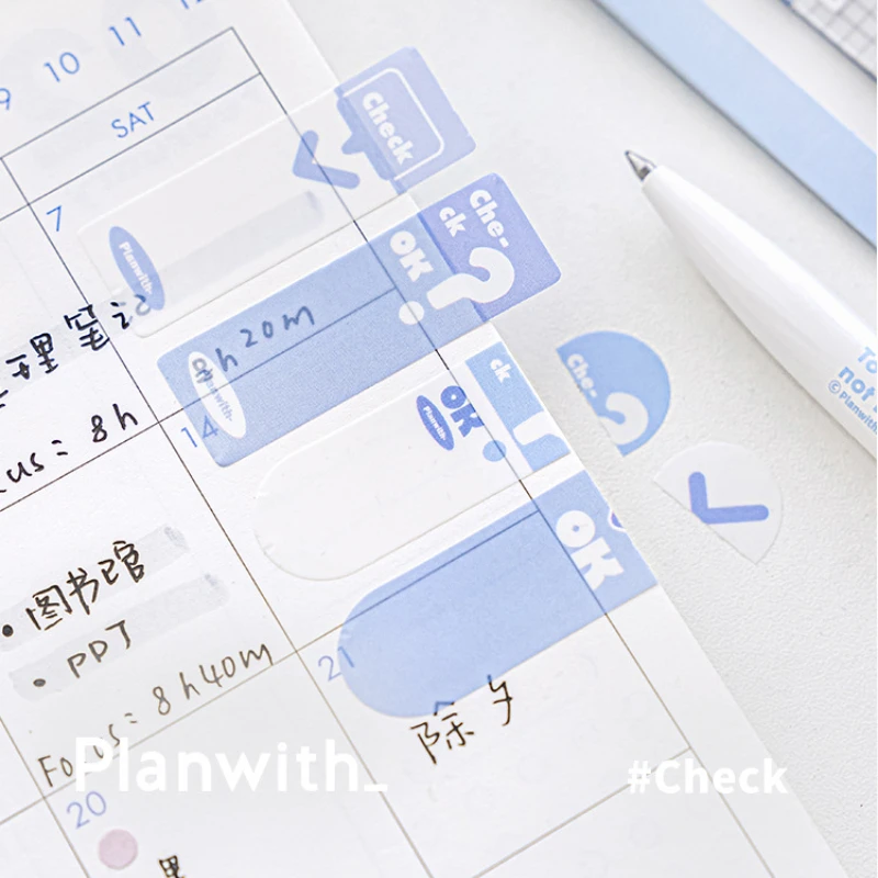 120sheet/bag Multifunctional Sticky Note PET Books Page Label Stickers Waterproof Bookmarks Post Sticky Student Stationery Note