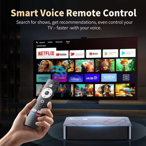 X88 Mini 14 RK3518 Rockchip Android 14.0 Quad Core 4K Voice Assistant Wifi6 BT5.0 100M LAN 2GB 16GB Media Stick Smart TV Box