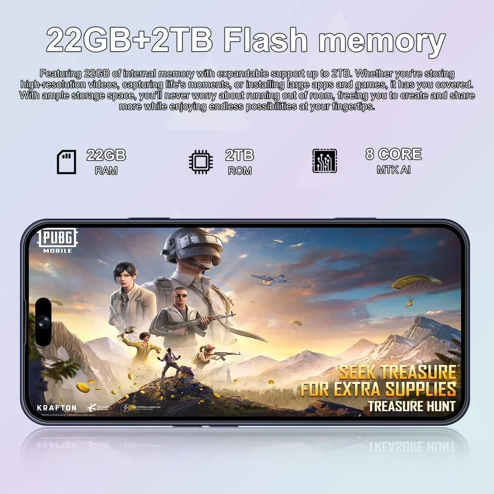 K-Touch NEW M18 Pro Max Mobile Phones Android 15 Smartphone 7.3 Inch 5G Dual SIM Cell Phone 22G+2TB 16+48MP Camera 7800mAh Face Unlocked Global Version Cellphones