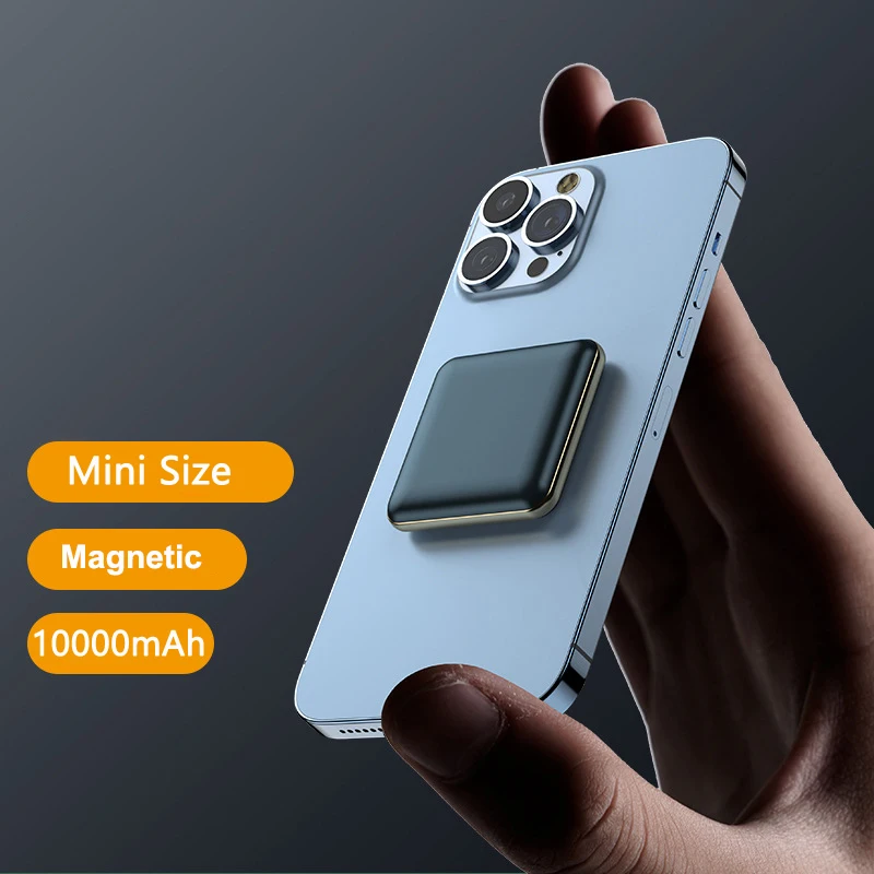 

10000mAh Magnetic Wireless Charger Power Bank for iPhone 15 14 13 12 Mini Poverbank Portable External Battery Charger Powerbank