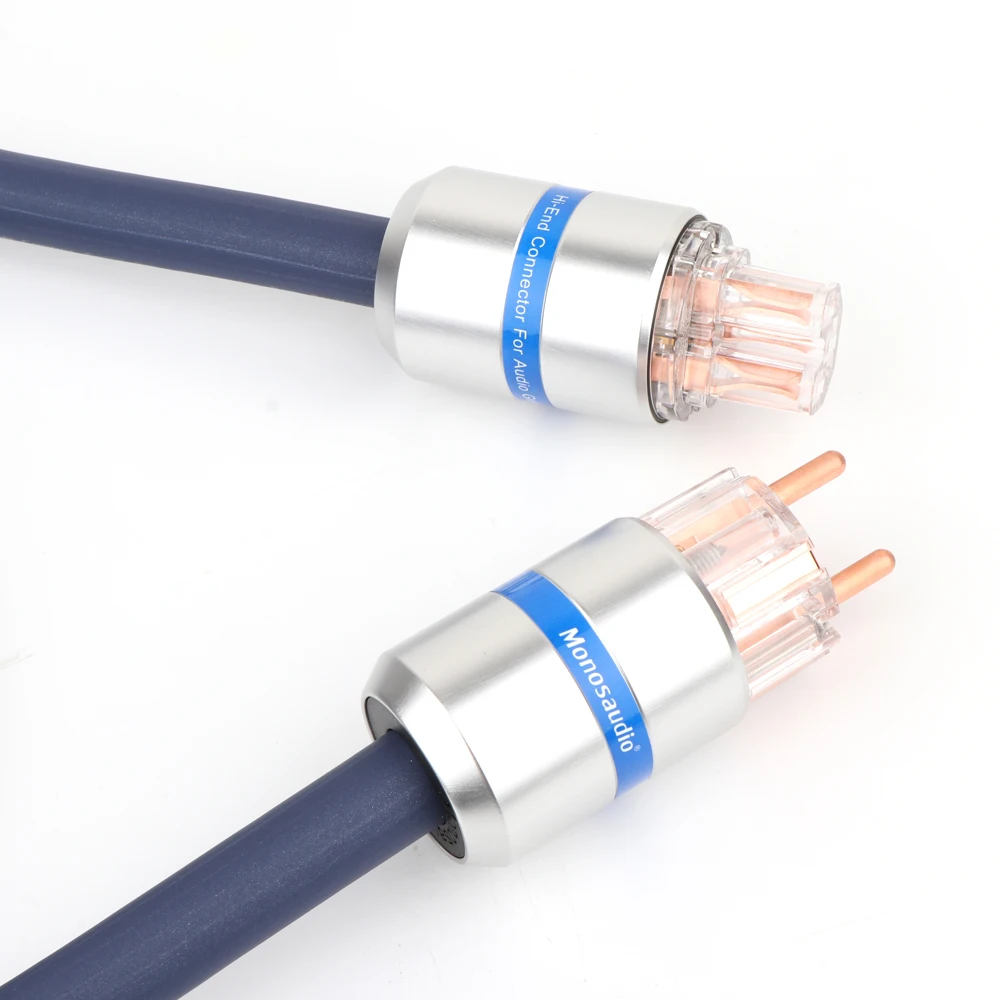 HiFi  P902 Pure Copper Schuko Power Cable HIFI Extension EMC Shield Power wire EUR Version 10AWG AC Mains Power Cord