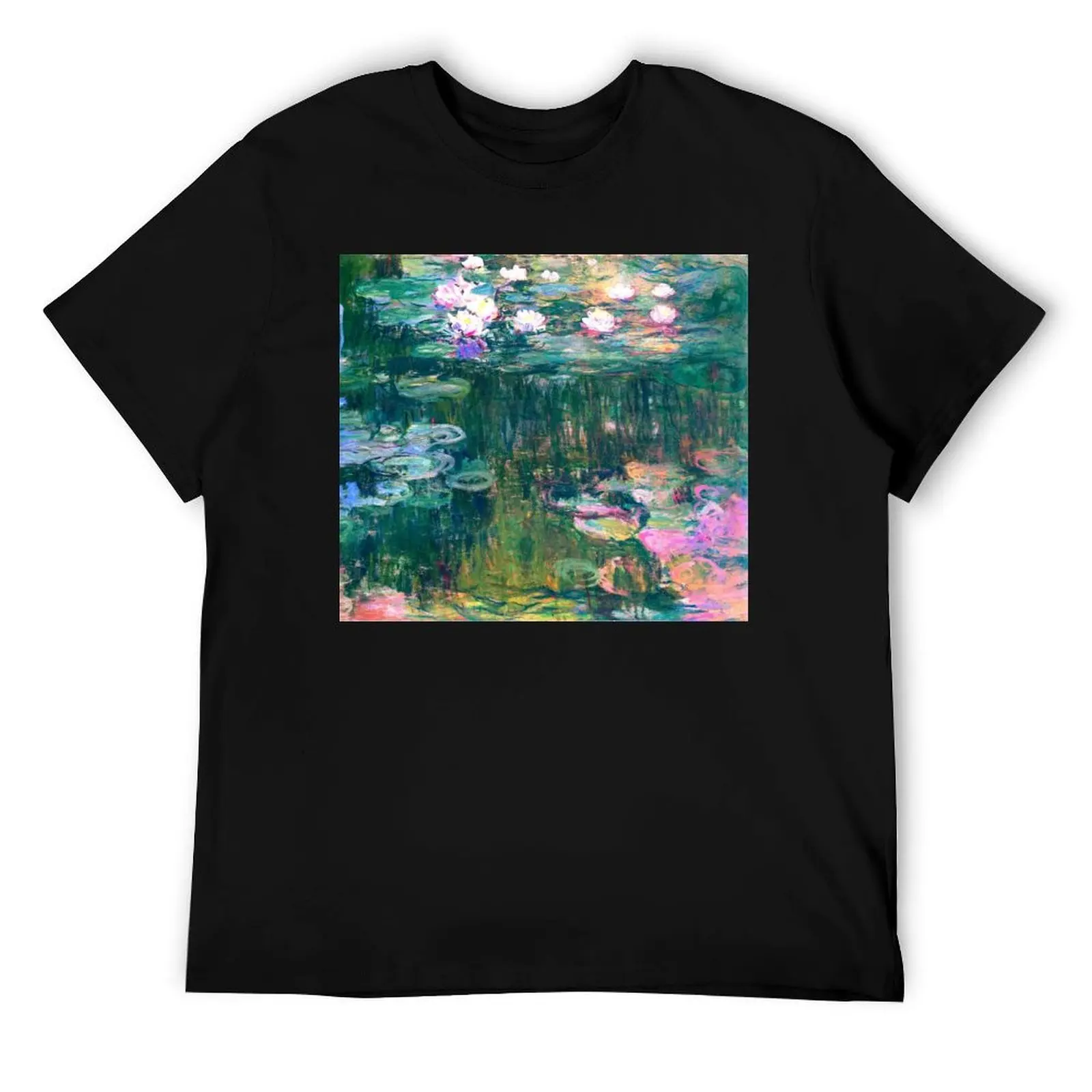 

Water Lilies monet T-Shirt t shirts for man graphic tees man t shirts cotton t shirt man casual T-Shirt