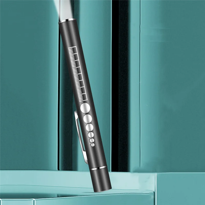 ABLL-1 PCS USB перезаряжаемый-ручная ручка черный карманный светодиодный фонарик из нержавеющей стали