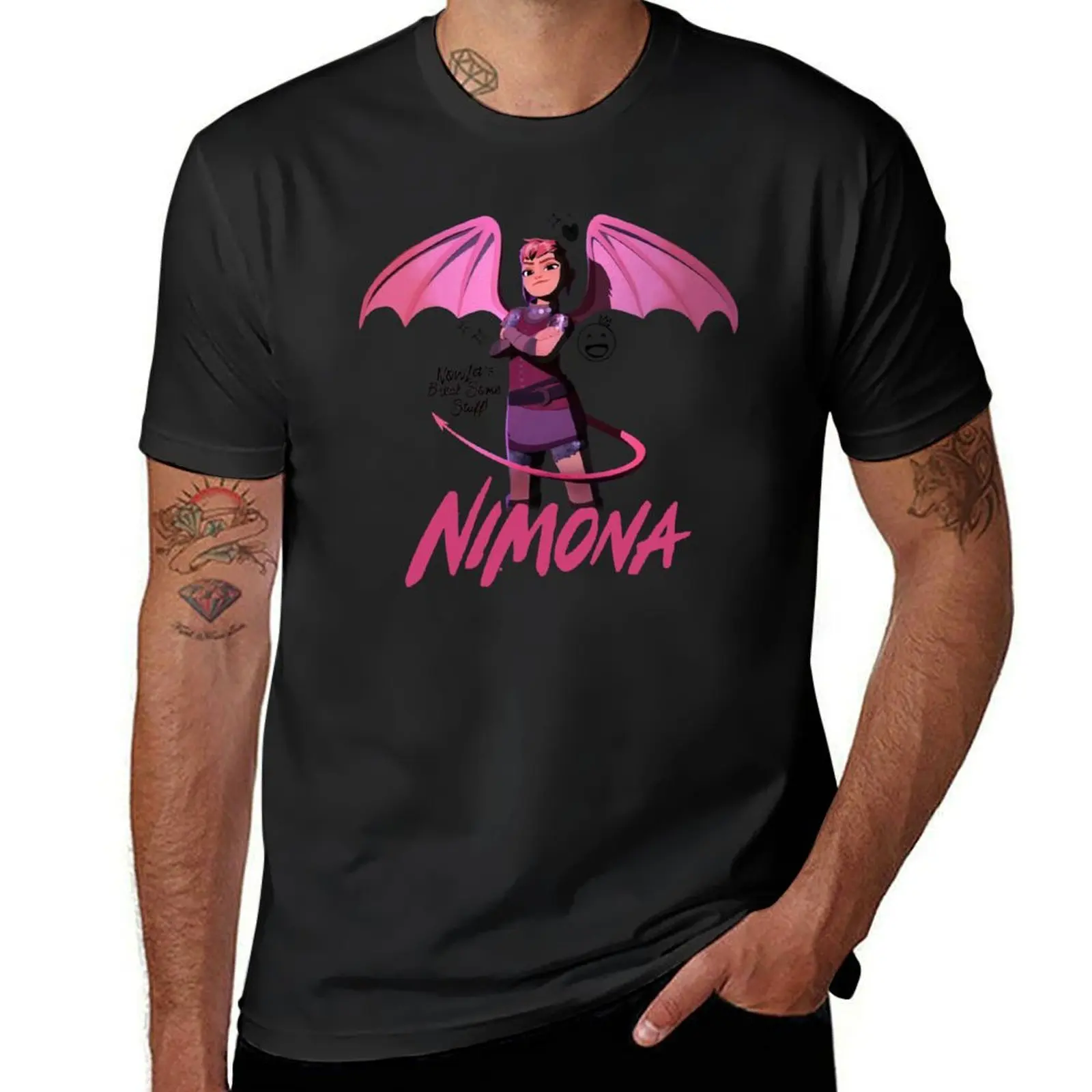 Nimona with wings T-Shirt tops summer tops sweat shirts, men