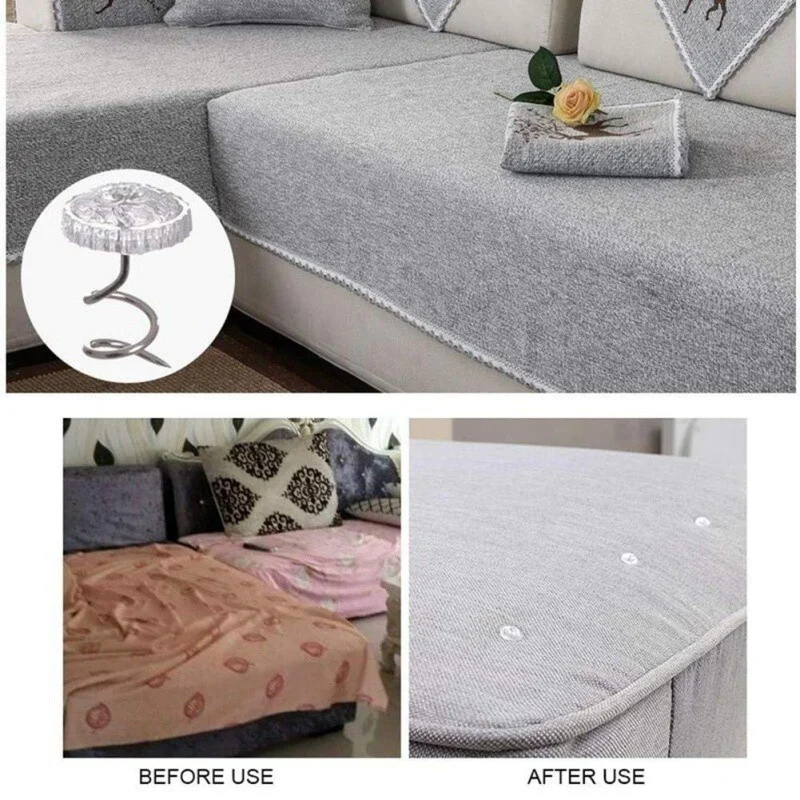 50PCS/Box Pins Sofa Rotates and Fixes Twisted Nails with Fixed Quilt Bed Sheets Anti-slip Buckle