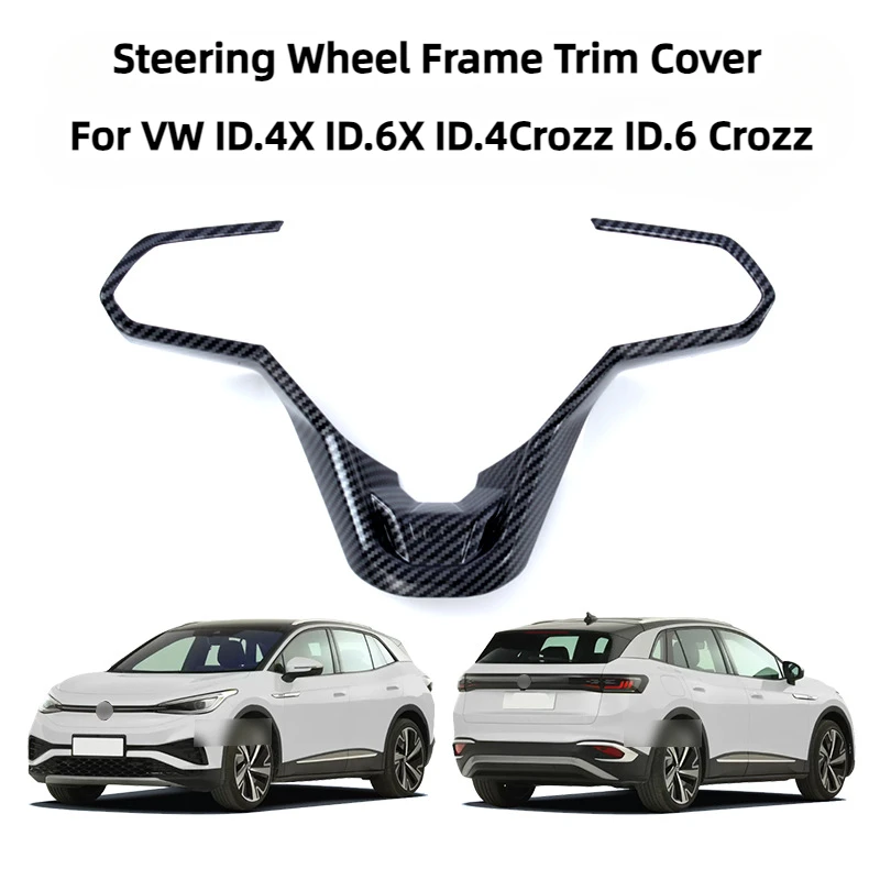 Car Steering Wheel Frame Trim Cover For Volkswagen VW ID.4X ID.6X ID.4CROZZ ID6 Crozz 2021 2022 Decoration Trim Covers Stickers