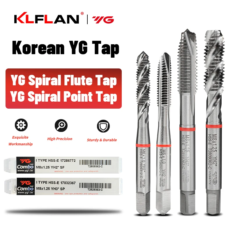 YG Taps for Processing Steel Parts Stainless Steel High-Speed Thread Taps for Metalworking And Fabrication