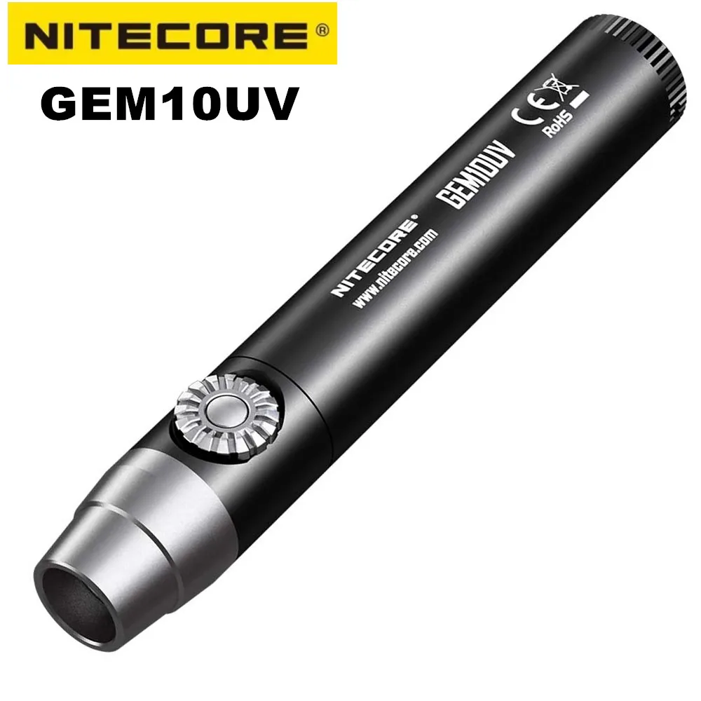 NITECORE GEM8 GEM10UV Diamond Amber Jade Jeweler Antique UV Light 3000mW 365nm Professional Gemstone Identification Flashlight