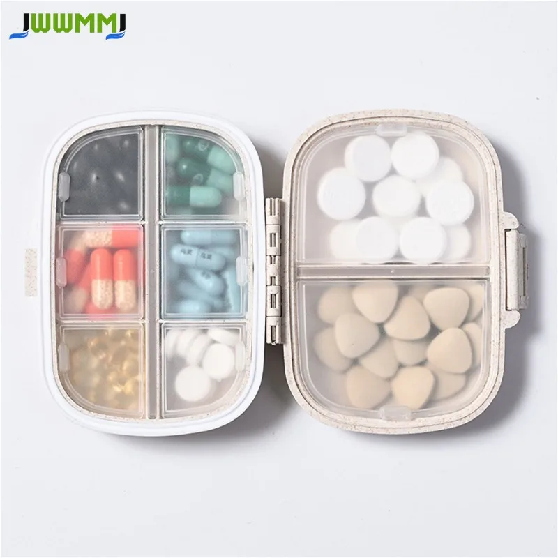 1Pcs  Moisture-Proof Pill case for Purse Daily Pill Box Portable Medicine Vitamin Holder Container,Compartments Travel