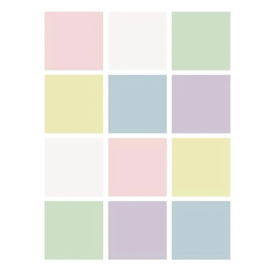 

3" x 3" Pastel Dry Erase Notes w/Black Marker and Eraser Cap Reusable Sticky Notes Removeable Desk Dry Erase Sticker Reposition