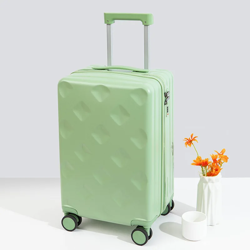 Trolley Case com Roda Universal e Porta-Copo, Mala de Viagem, Bagagem de Transporte, Grande Capacidade, Moda, Mala, Senha