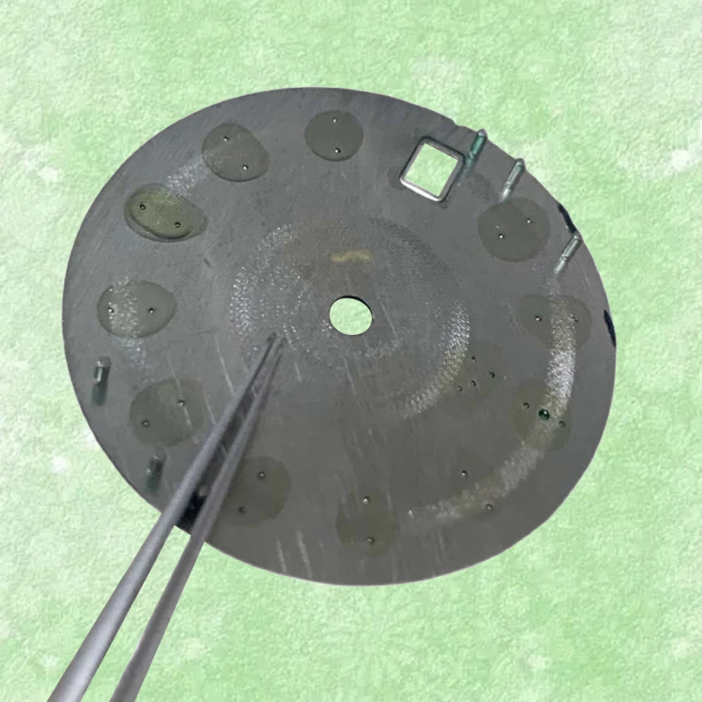 Quadrante con logo S da 28,5 mm adatto per accessori per la modifica dell'orologio con movimento automatico giapponese NH35/NH36